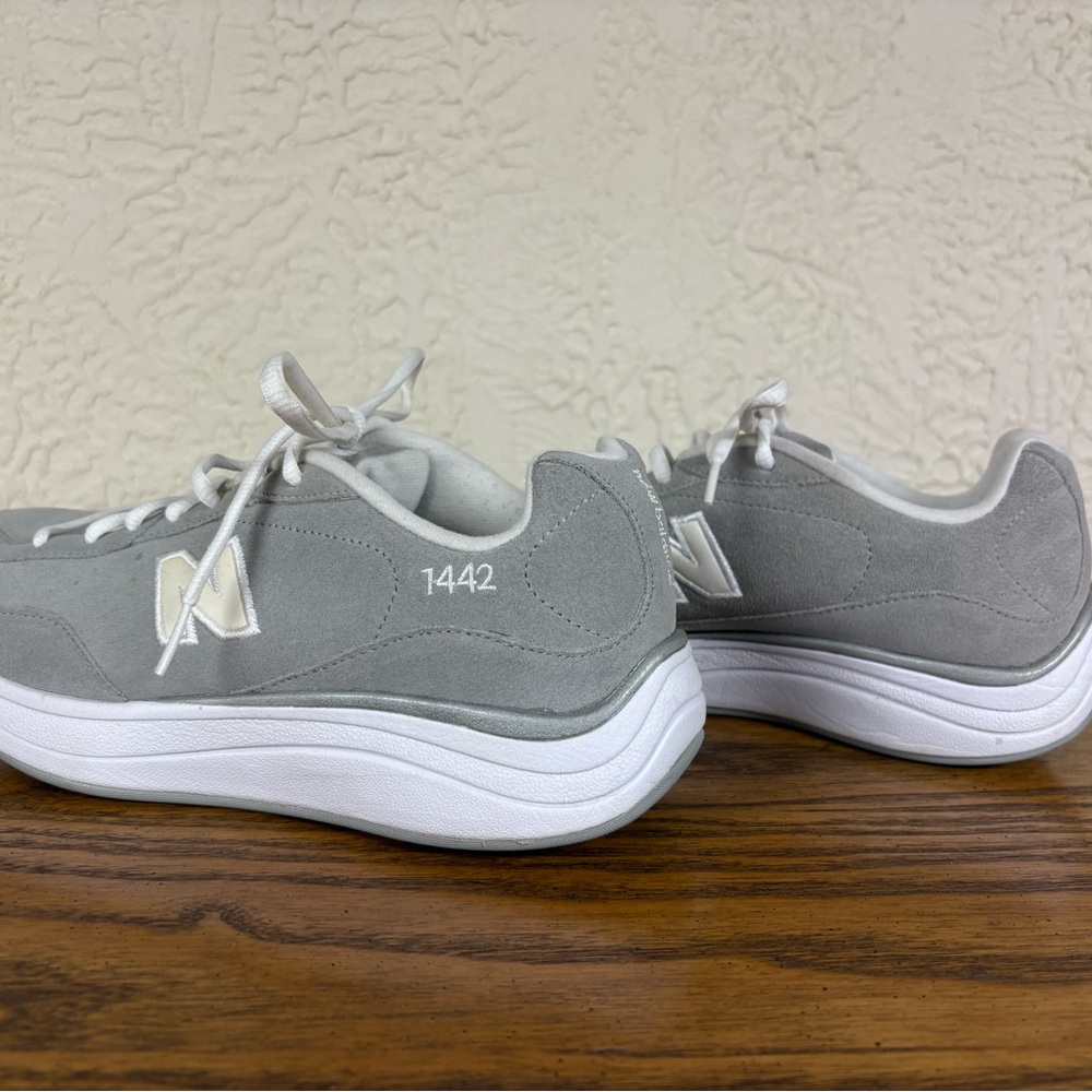 New Balance Women’s Gray Lace-Up Sneakers - Picture 5 of 8